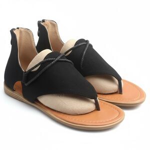 Black Gladiator Rope Sandal (7) NWOT